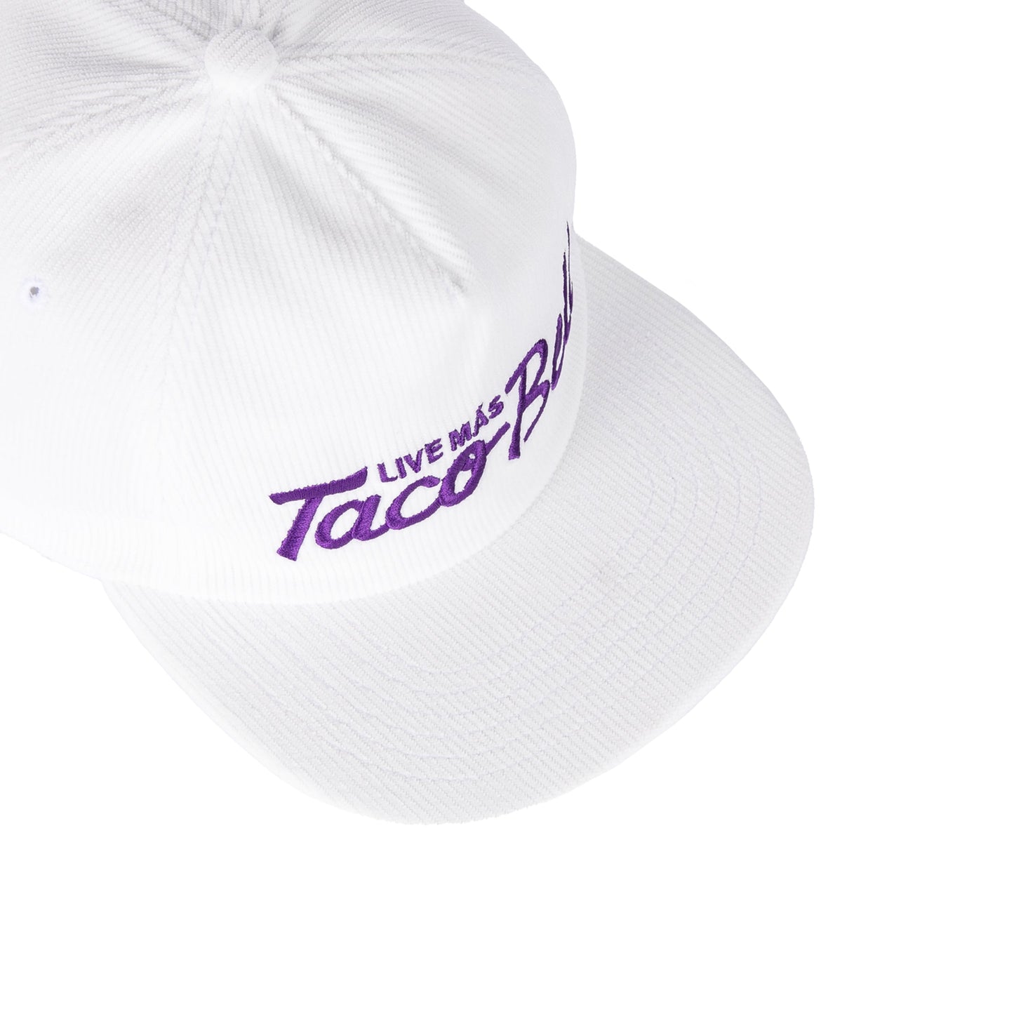 Corduroy Taco Bell White Hat