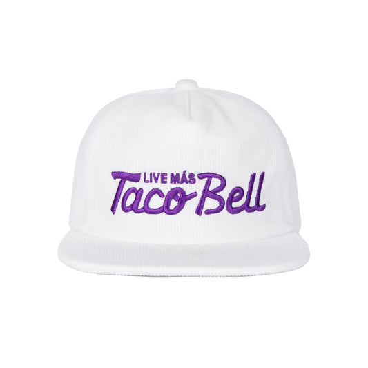 Corduroy Taco Bell White Hat